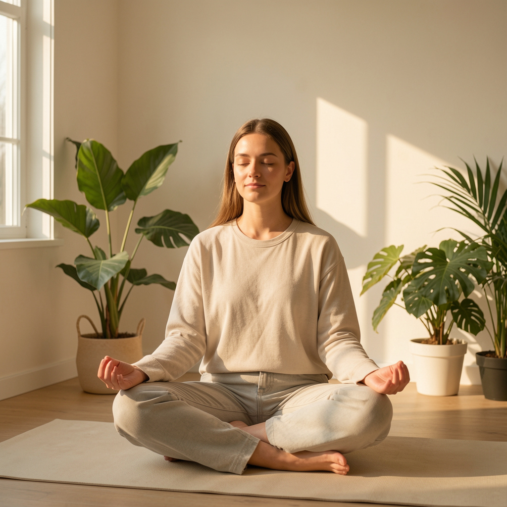 Person experiencing improved quality of life through self-awareness